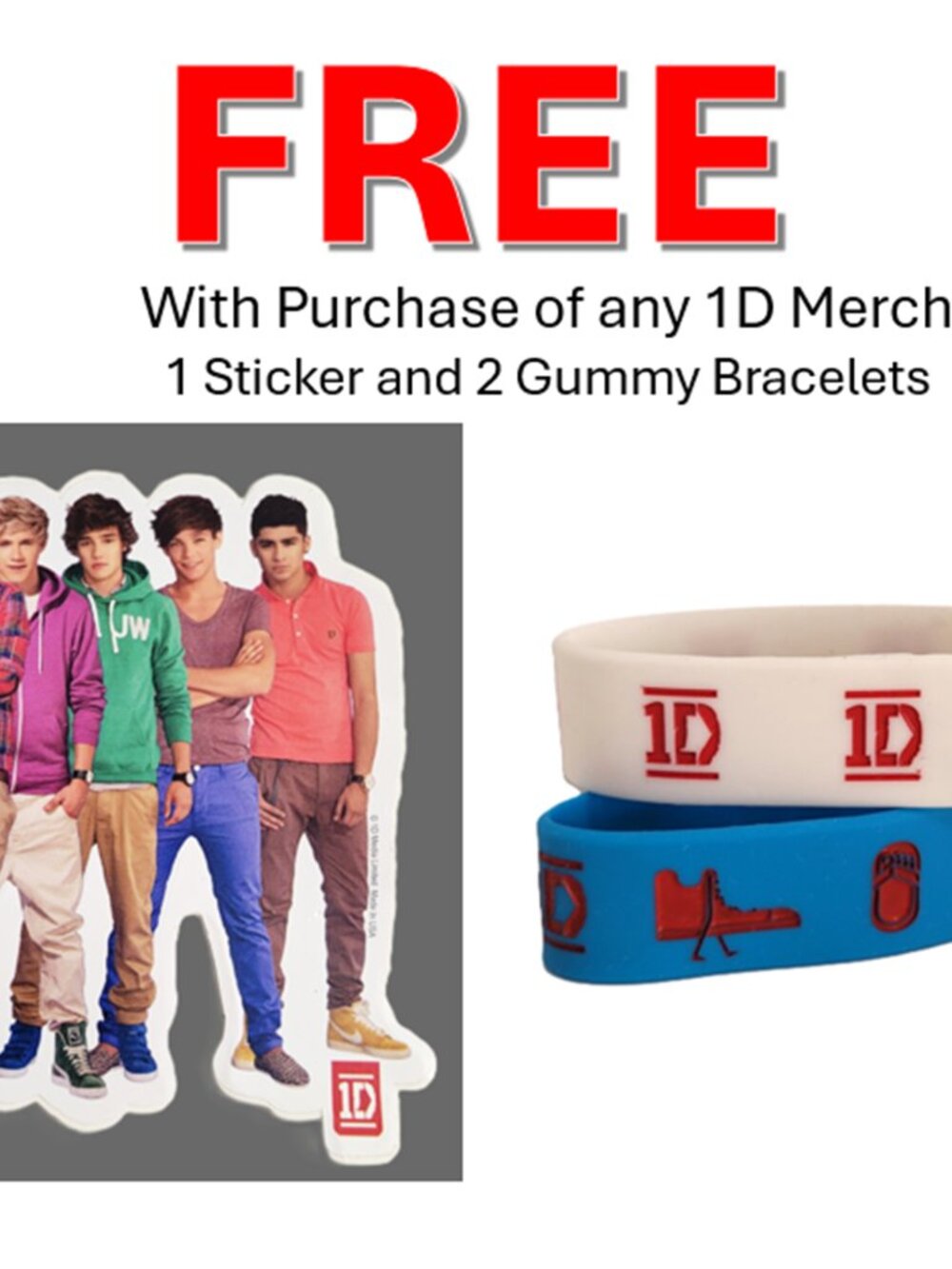 One Direction 1D NIALL Pendant Necklace Heart Charm  - NEW - Picture 2 of 3